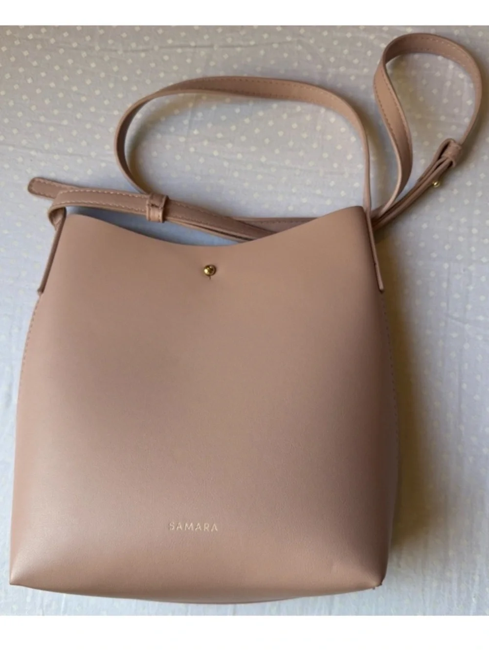 Anthropologie Samara Vegan Leather Pink Crossbody bag